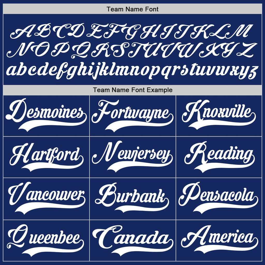 Custom Hockey Jersey - Royal White - Style Royal0793