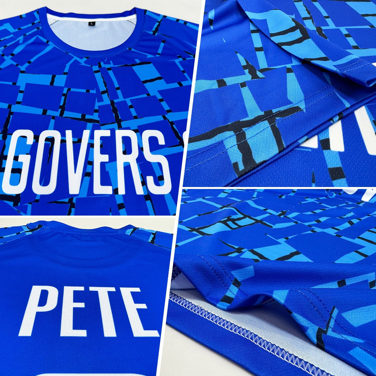 Custom Soccer Jersey - Royal White Sublimation Uniform - Style Soccer0058