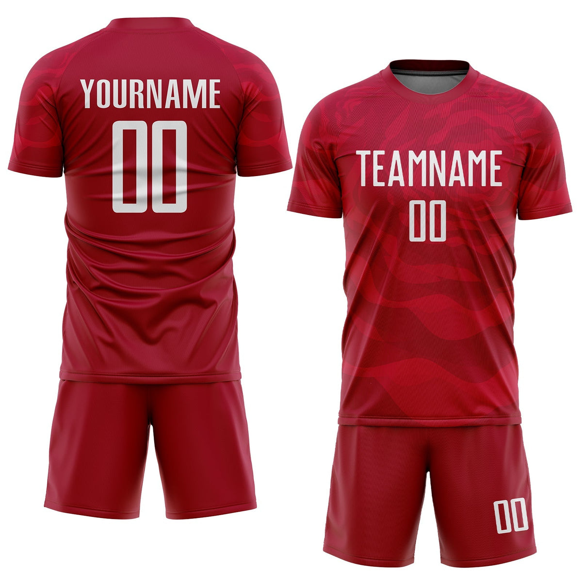 Custom Soccer Jersey - Red White Sublimation Uniform - Style Soccer0057