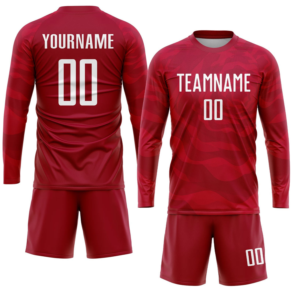 Custom Soccer Jersey - Red White Sublimation Uniform - Style Soccer0057