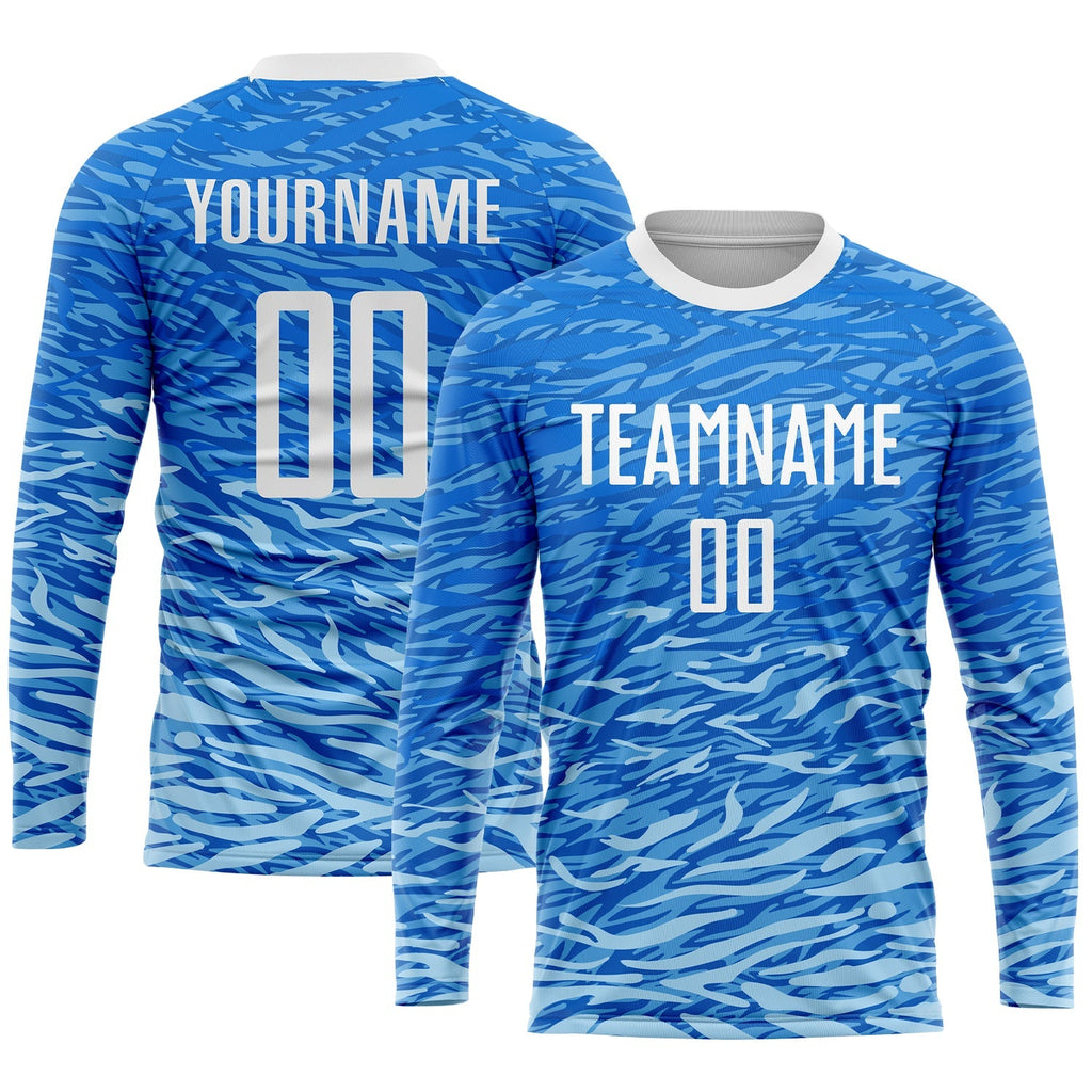 Custom Soccer Jersey - Royal White Sublimation Uniform - Style Soccer0105