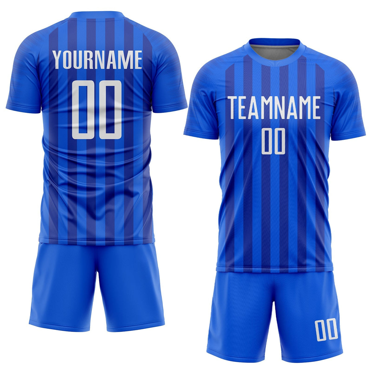 Custom Soccer Jersey - Royal White Sublimation Uniform - Style Soccer0148