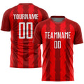 Custom Soccer Jersey - Red White Sublimation Uniform - Style Soccer0149