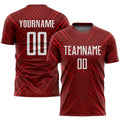 Custom Soccer Jersey - Red White Sublimation Uniform - Style Soccer0160