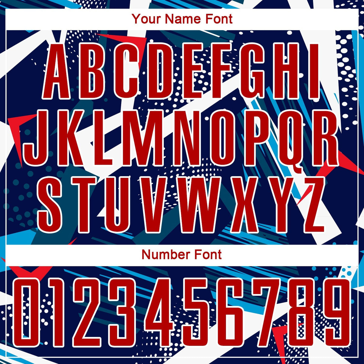 Custom Soccer Jersey - Navy Red-White Sublimation Uniform