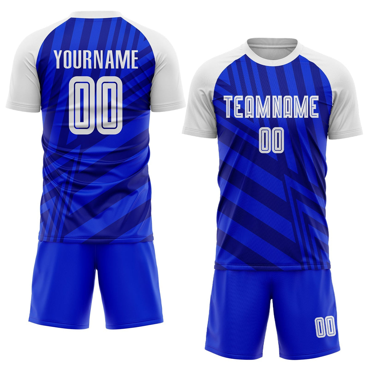 Custom Soccer Jersey - Royal White-Navy Sublimation Uniform - Style Soccer0303