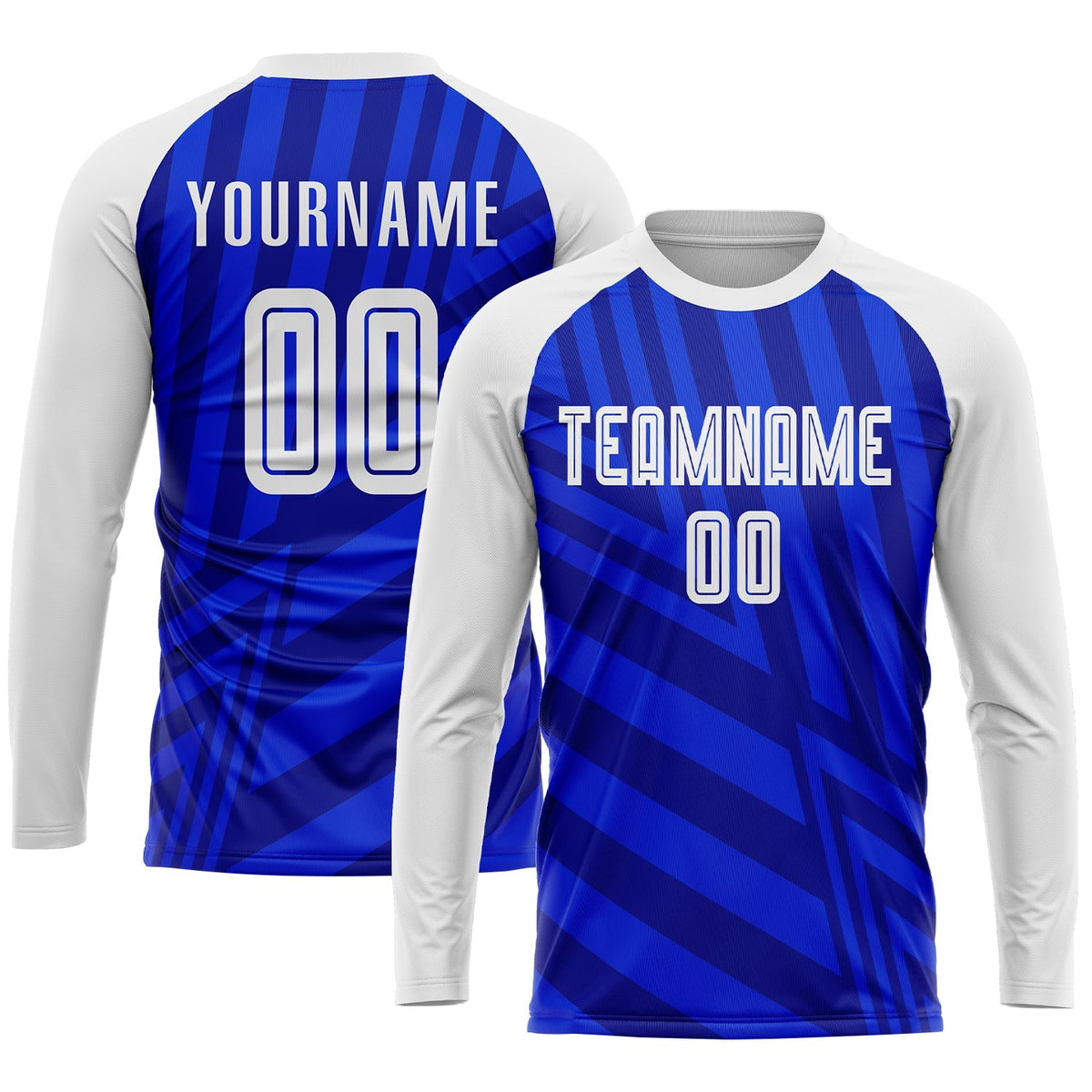 Custom Soccer Jersey - Royal White-Navy Sublimation Uniform - Style Soccer0303