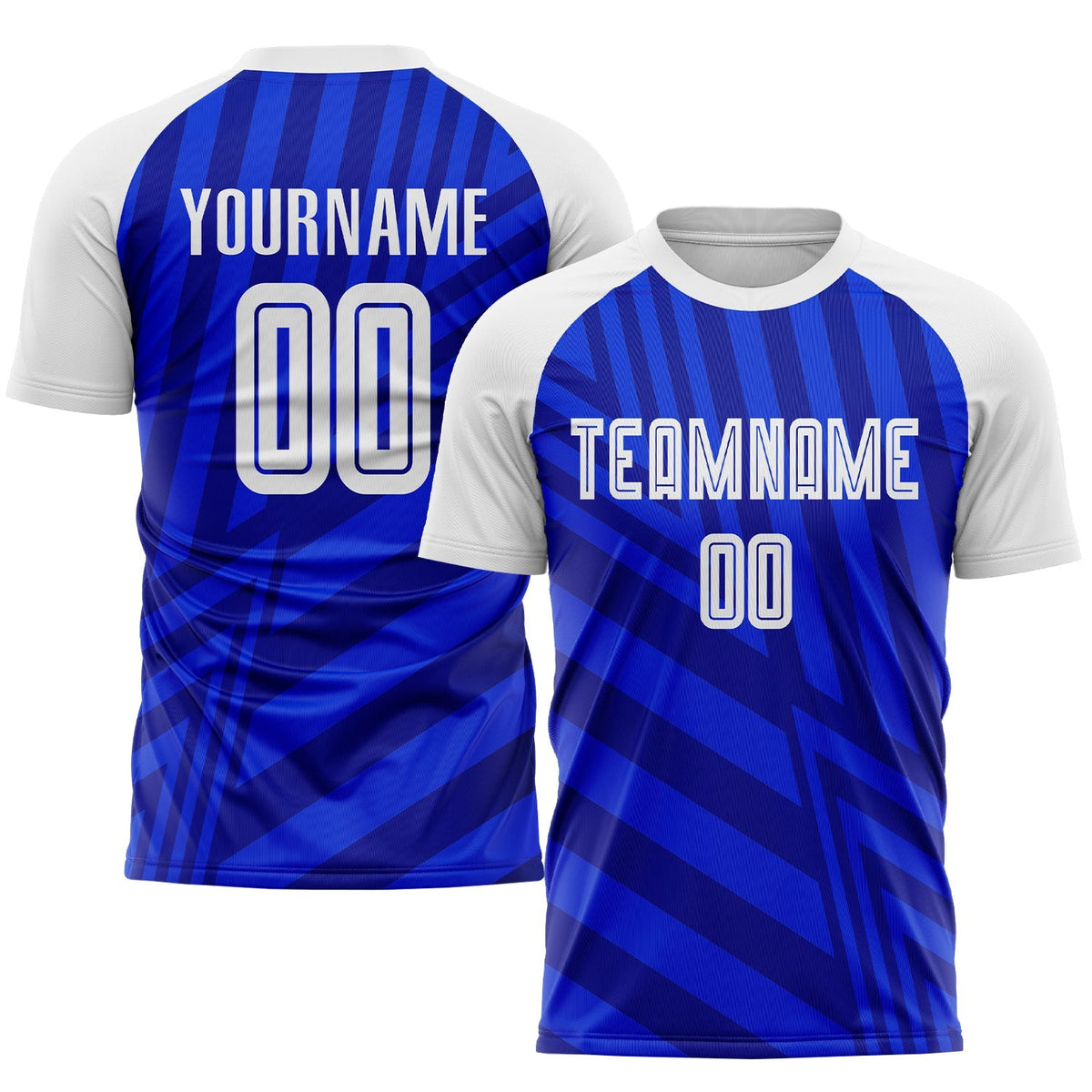 Custom Soccer Jersey - Royal White-Navy Sublimation Uniform - Style Soccer0303
