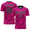 Custom Soccer Jersey - Pink Black-White Sublimation Uniform - Style Soccer0468