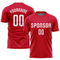 Custom Soccer Jersey - Red White Sublimation Uniform - Style Soccer0512
