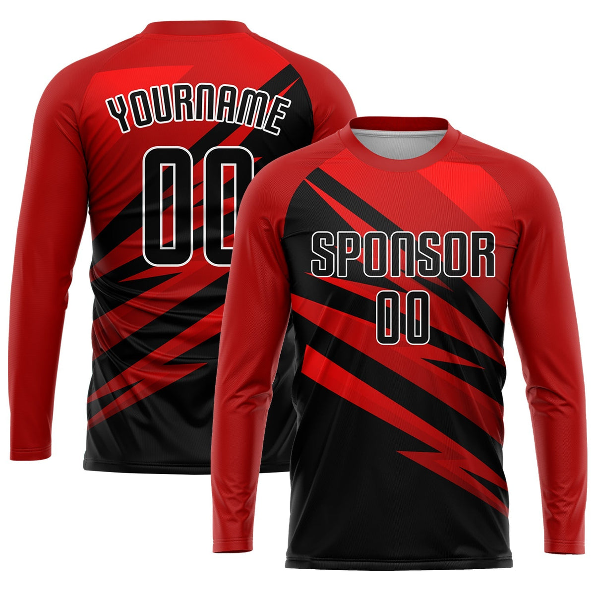 Custom Soccer Jersey - Red Black-White Sublimation Uniform - Style Soccer0552