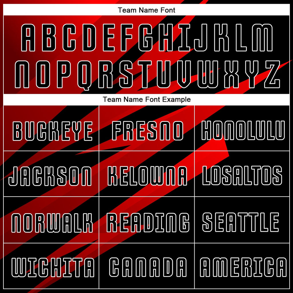 Custom Soccer Jersey - Red Black-White Sublimation Uniform - Style Soccer0552