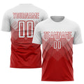 Custom Soccer Jersey - Red White Sublimation Uniform - Style Soccer0584