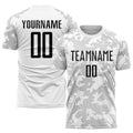 Custom Soccer Jersey - White Black Sublimation Uniform