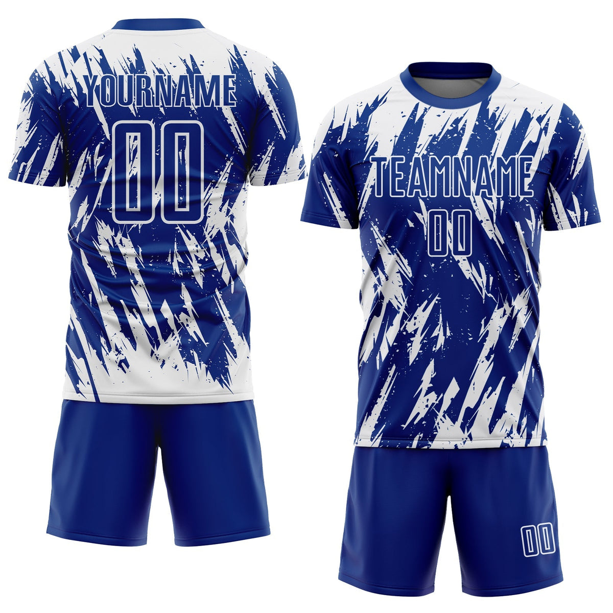 Custom Soccer Jersey - Royal White Sublimation Uniform - Style Soccer0957