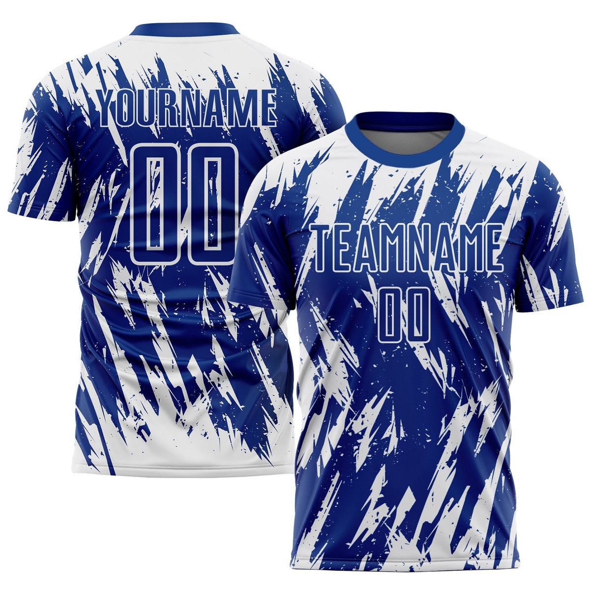 Custom Soccer Jersey - Royal White Sublimation Uniform - Style Soccer0957