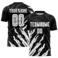 Custom Soccer Jersey - Black White Sublimation Uniform - Style Soccer0990