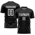 Custom Soccer Jersey - Black White Sublimation Uniform - Style Soccer1040