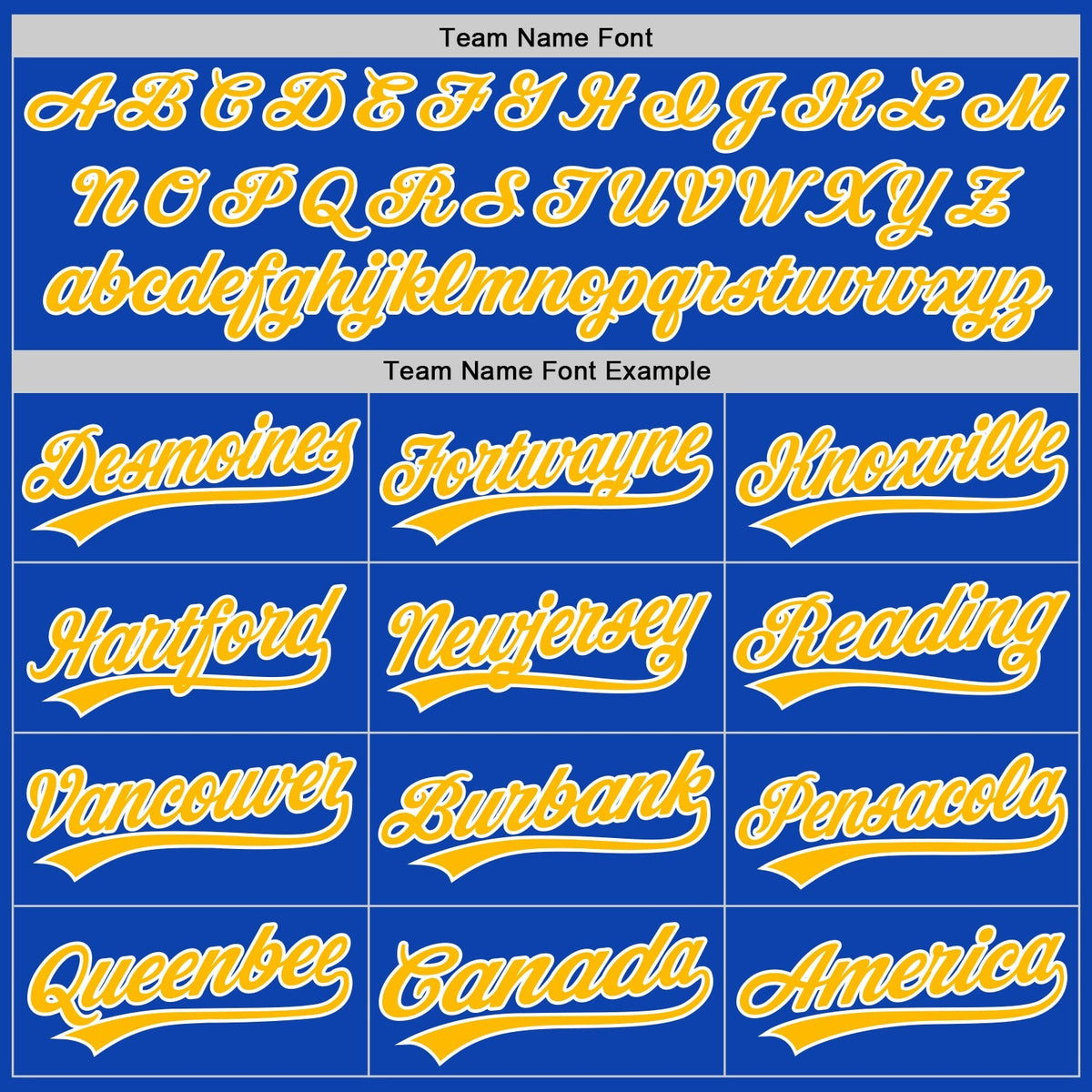 Custom Baseball Jersey - Thunder Blue Gold-White