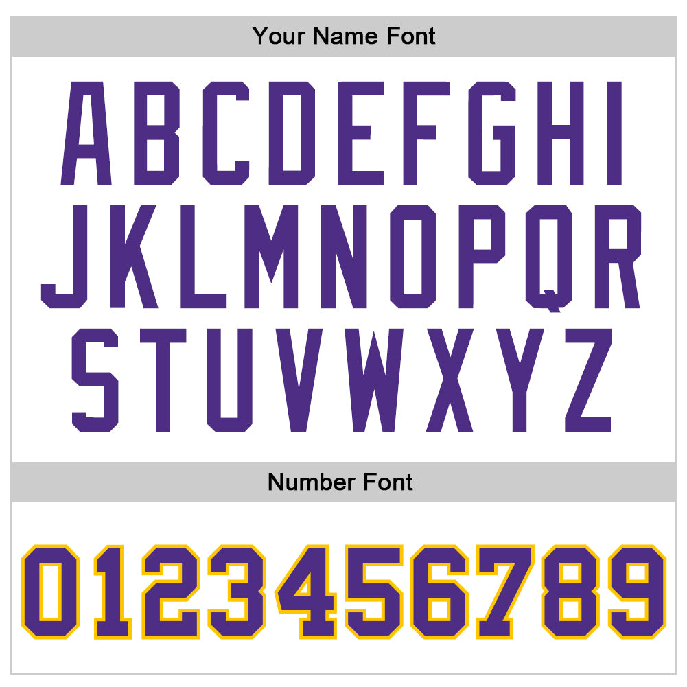 Custom Basketball Jersey - White Purple-Gold Throwback - Style White0998