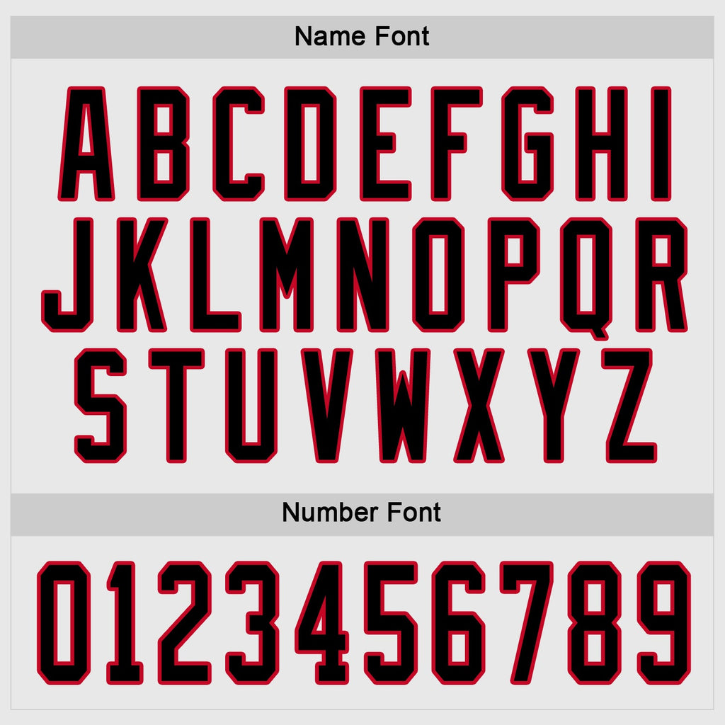 Custom Hockey Jersey - White Black-Red - Style White1044