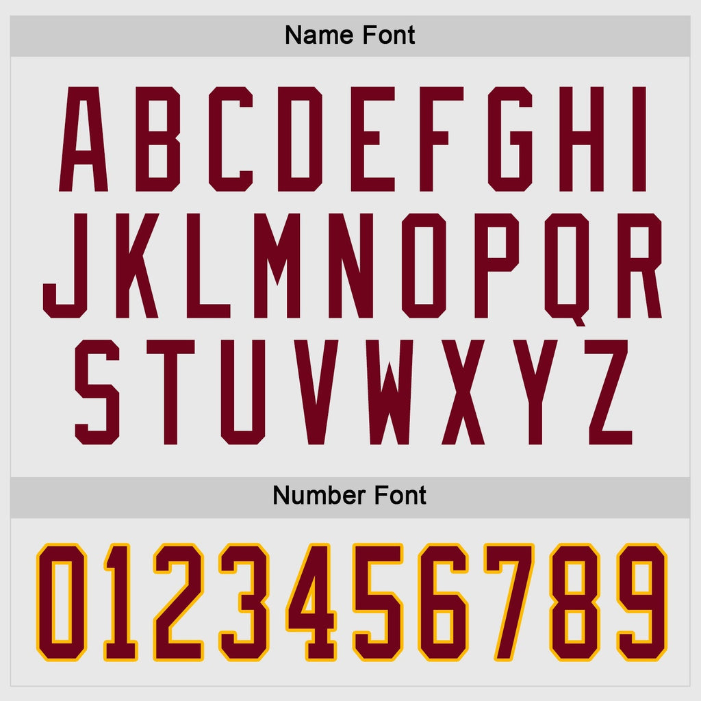 Custom Hockey Jersey - White Maroon-Gold - Style White1064