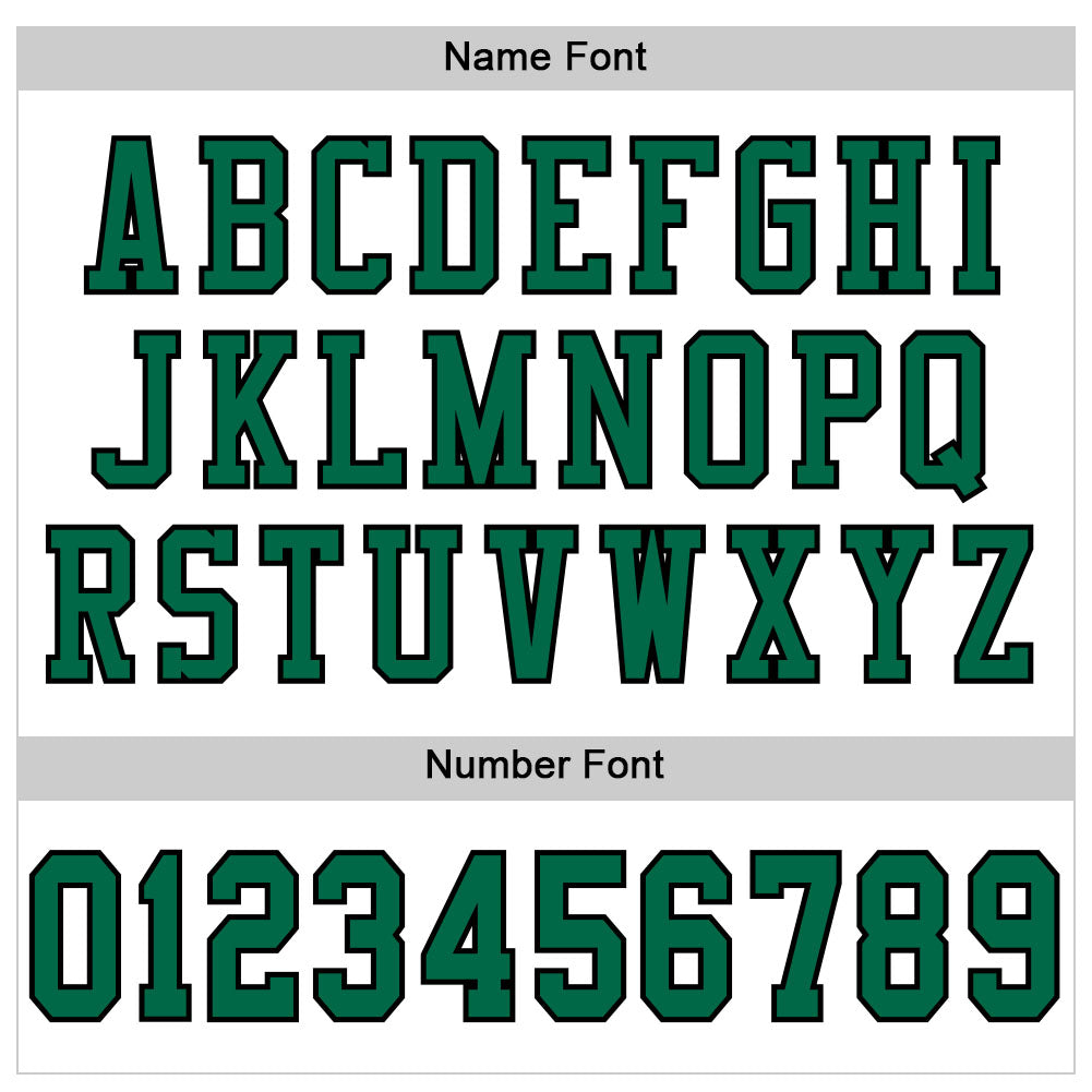 Custom Football Jersey - White Kelly Green-Black Mesh - Style White1127
