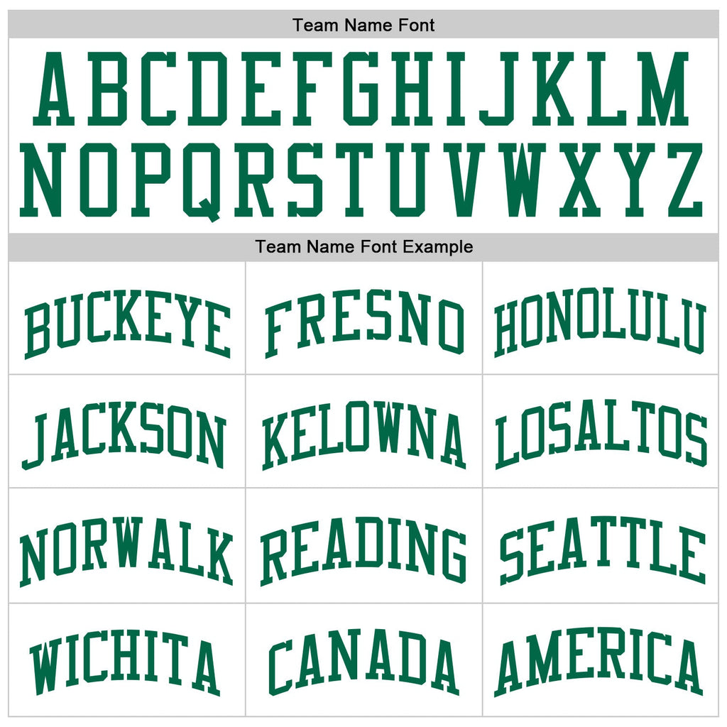 Custom Basketball Jersey - White Kelly Green Throwback