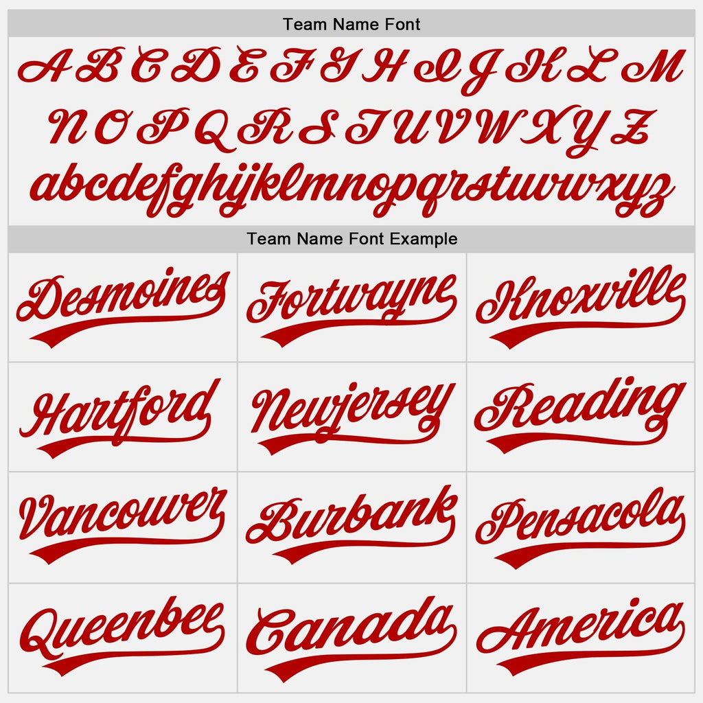 Custom Baseball Jersey - White Red Pinstripe Red