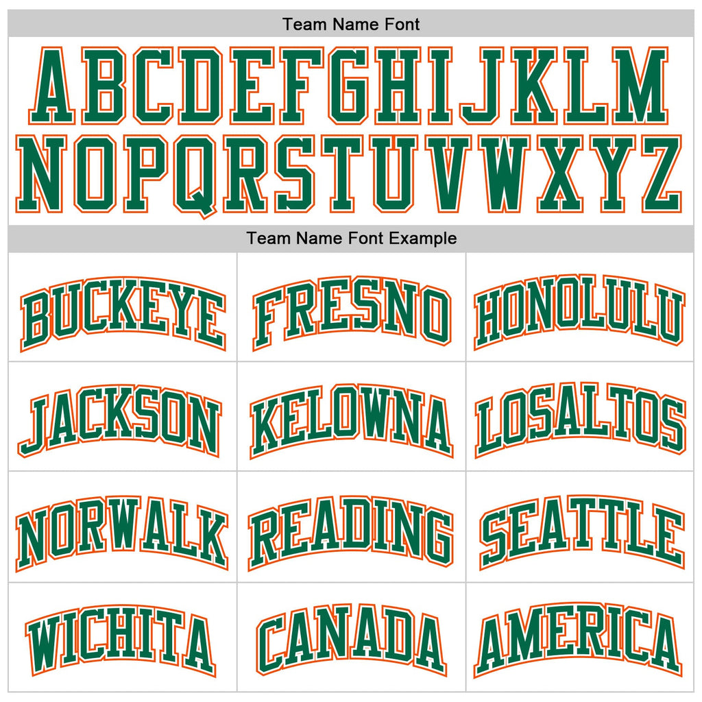 Custom Basketball Jersey - White Kelly Green Pinstripe Kelly Green-Orange