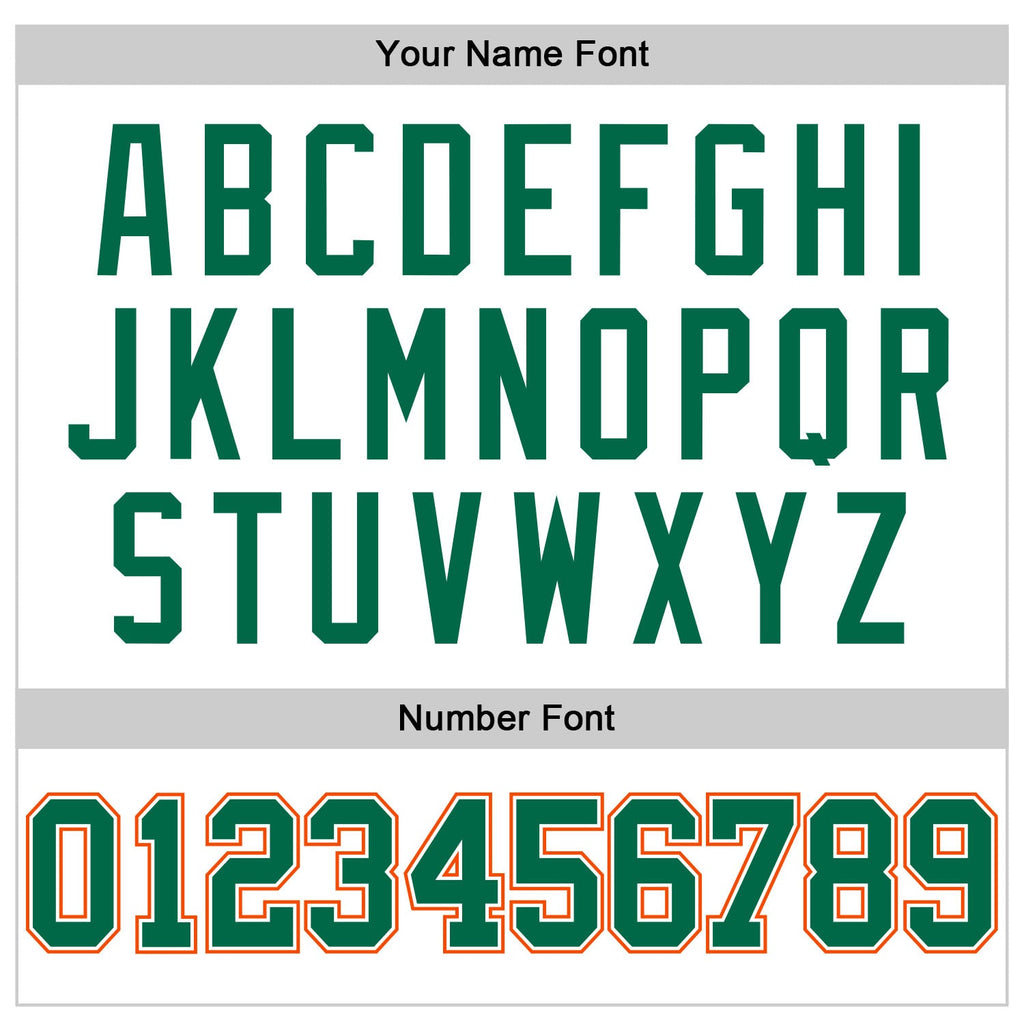 Custom Basketball Jersey - White Kelly Green Pinstripe Kelly Green-Orange
