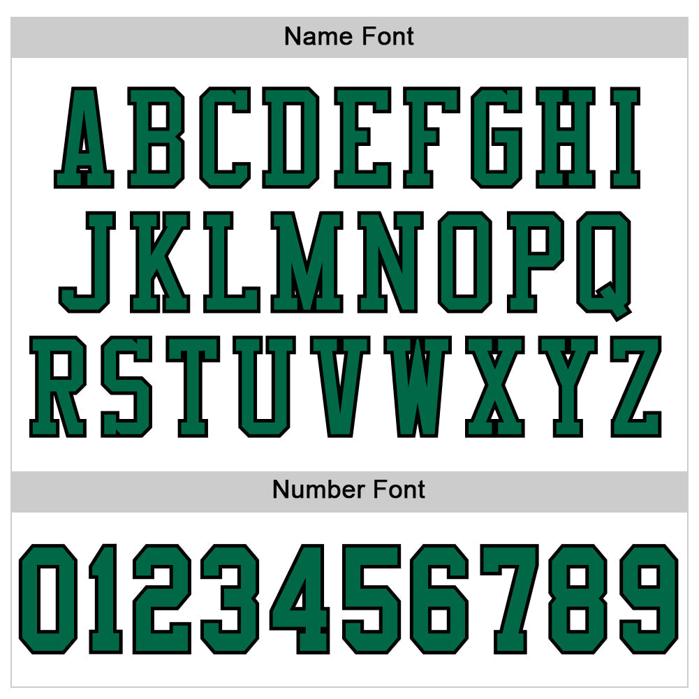 Custom Football Jersey - White Kelly Green-Black Mesh - Style White1399