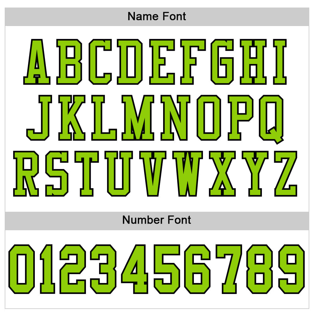 Custom Football Jersey - White Neon Green-Black Mesh