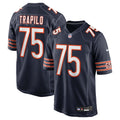 Chicago Bears Ozzy Trapilo Navy Team Game Football Jersey