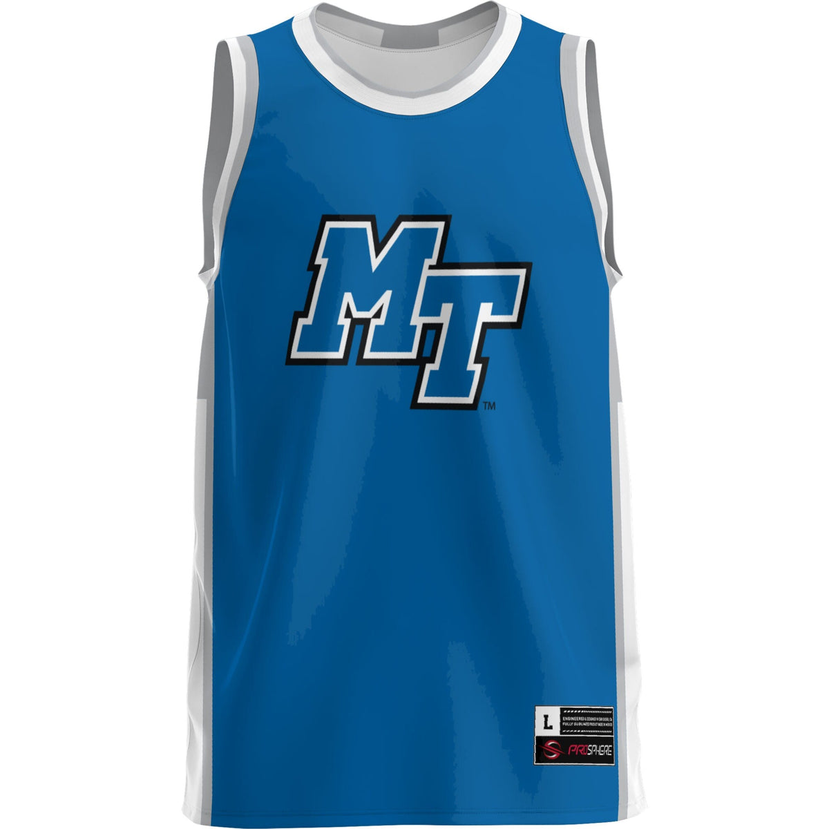 MTSU Blue Raiders Lightweight Basketball Jersey - Royal