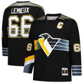 Pittsburgh Penguins Mario Lemieux Black 1996/97 Blue Line 2.0 Jersey