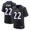 Baltimore Ravens Derrick Henry Black Alternate Game Football Jersey