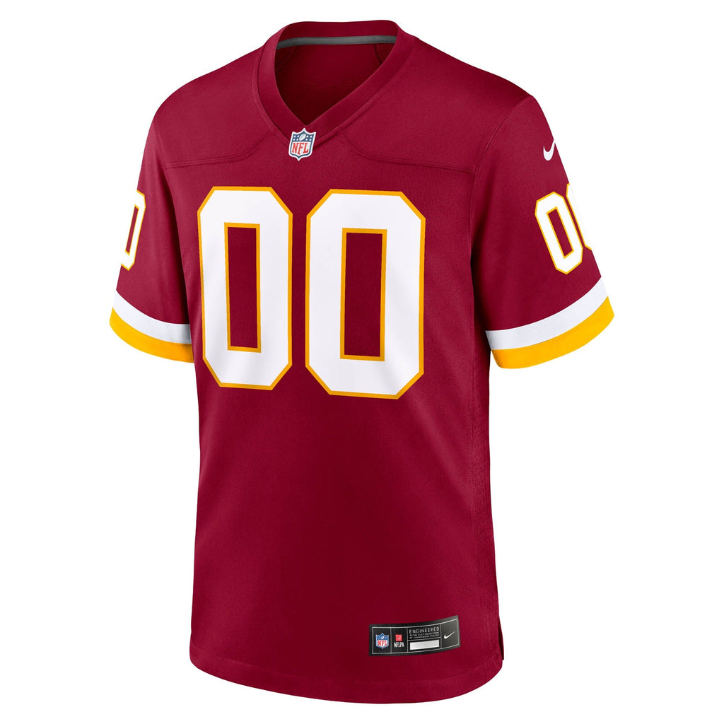 Washington Commanders Burgundy Custom Game Football Jersey