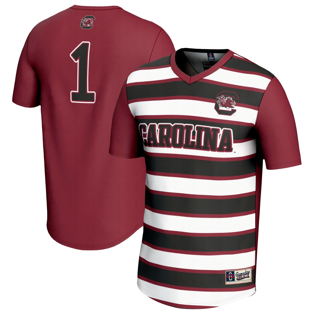 #1 Garnet South Carolina Gamecocks Lightweight Soccer Fashion Jersey