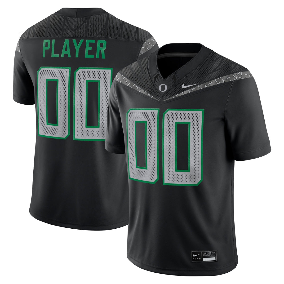 Oregon Ducks NIL Pick-A-Player Game Jersey - Black