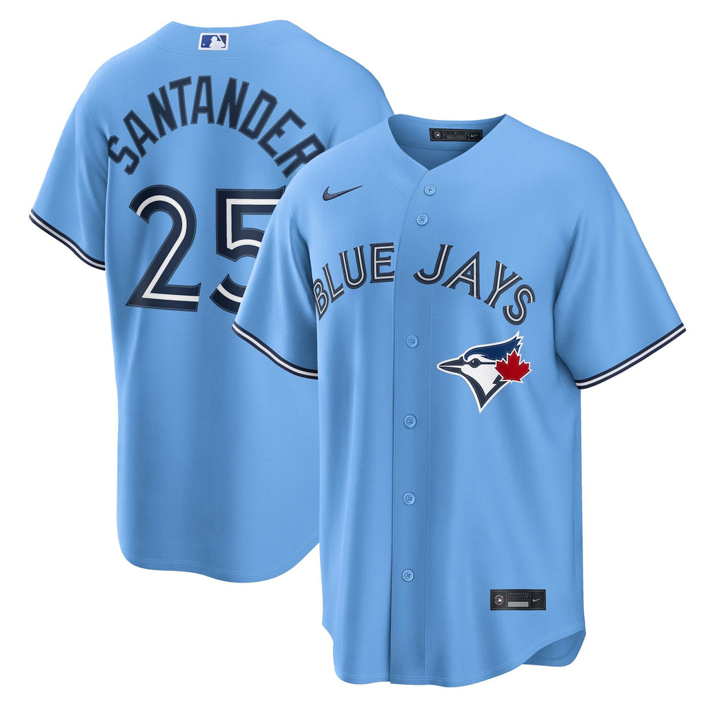 Toronto Blue Jays Anthony Santander Light Blue Alternate Replica Baseball Jersey