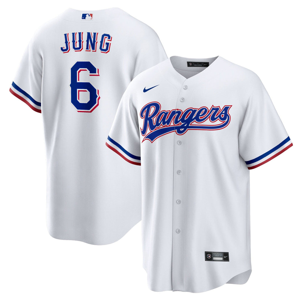 Texas Rangers Josh Jung White Replica Player Baseball Jersey