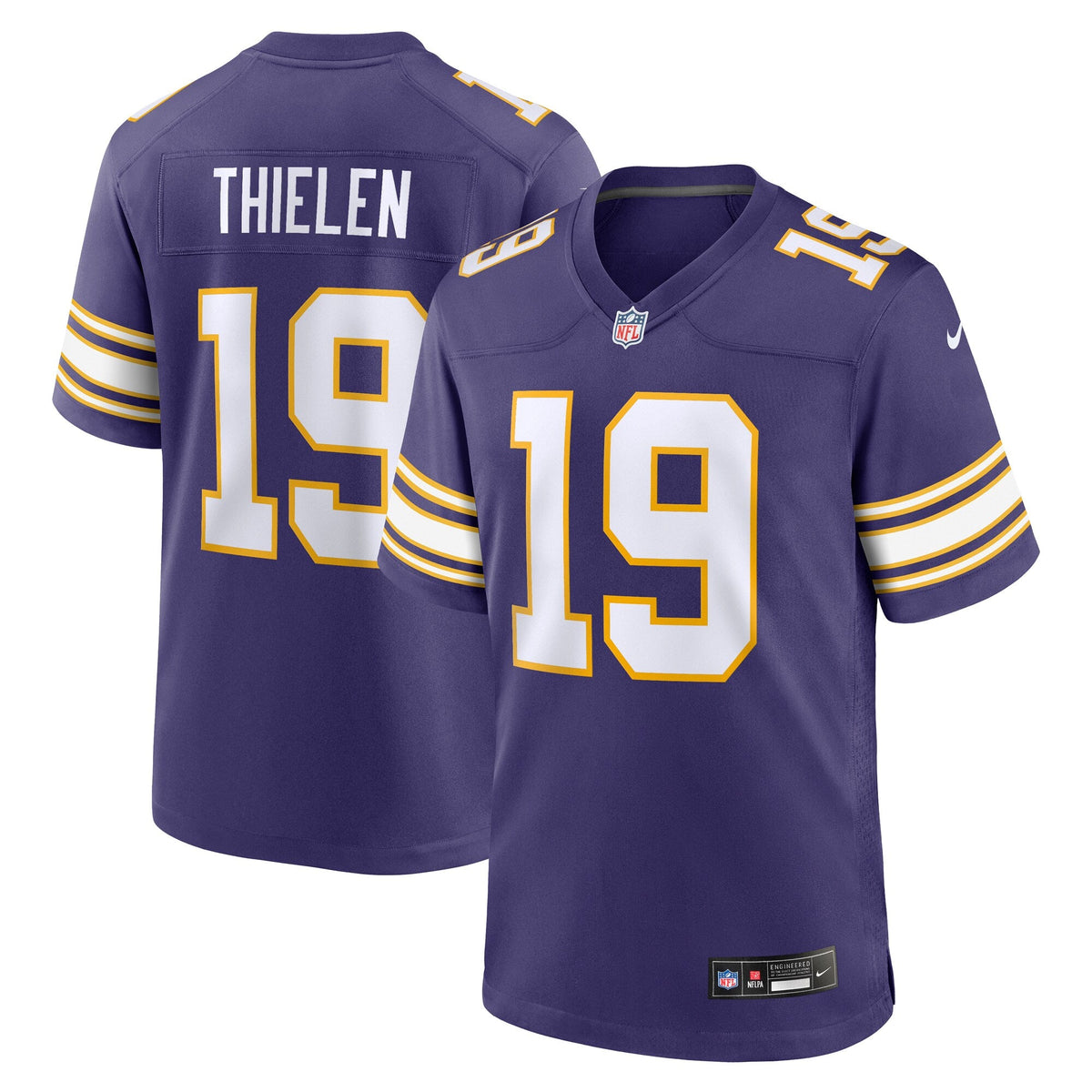 Minnesota Vikings Adam Thielen Purple Alternate Game Player Football Jersey