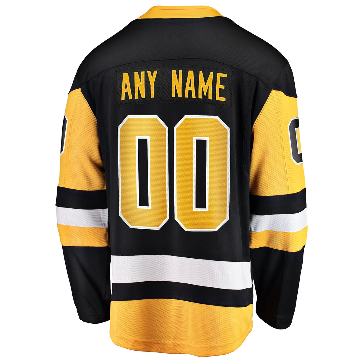 Pittsburgh Penguins Black Home Breakaway Custom Hockey Jersey