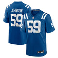 Indianapolis Colts Buddy Johnson Royal Team Game Football Jersey
