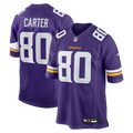 Minnesota Vikings Cris Carter Purple Game Retired Player Football Jersey