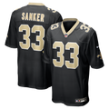 New Orleans Saints Jonas Sanker Black Team Game Football Jersey