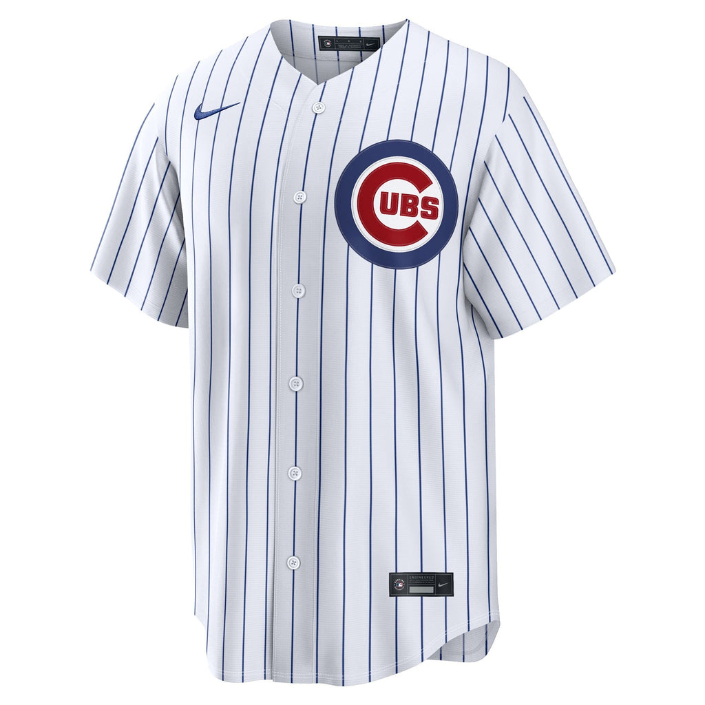 Chicago Cubs White Home Replica Custom Baseball Jersey