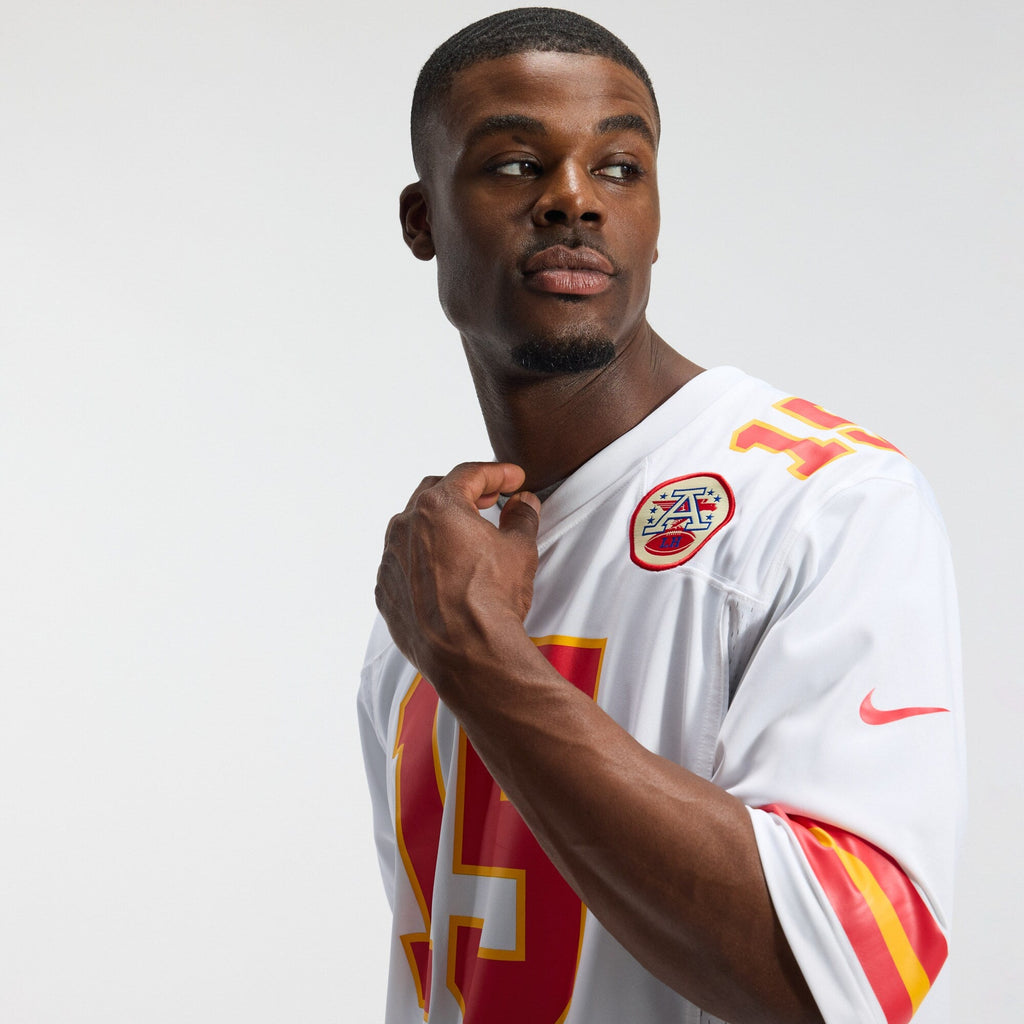 Kansas City Chiefs Patrick Mahomes White Game Football Jersey