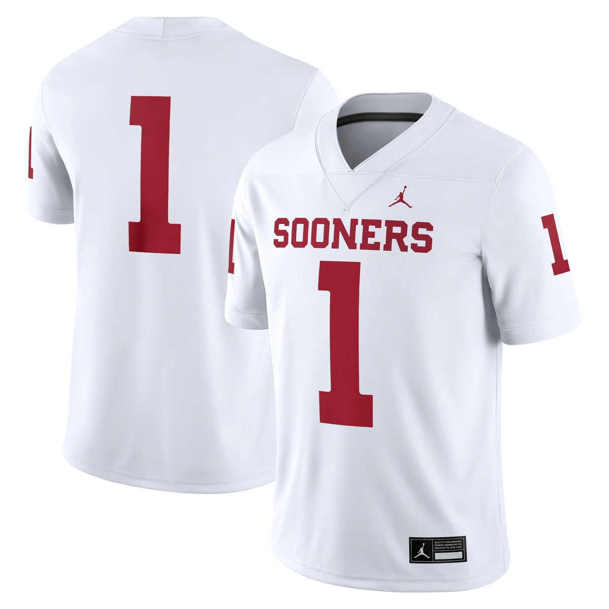 #1 Oklahoma Sooners Game Jersey - White